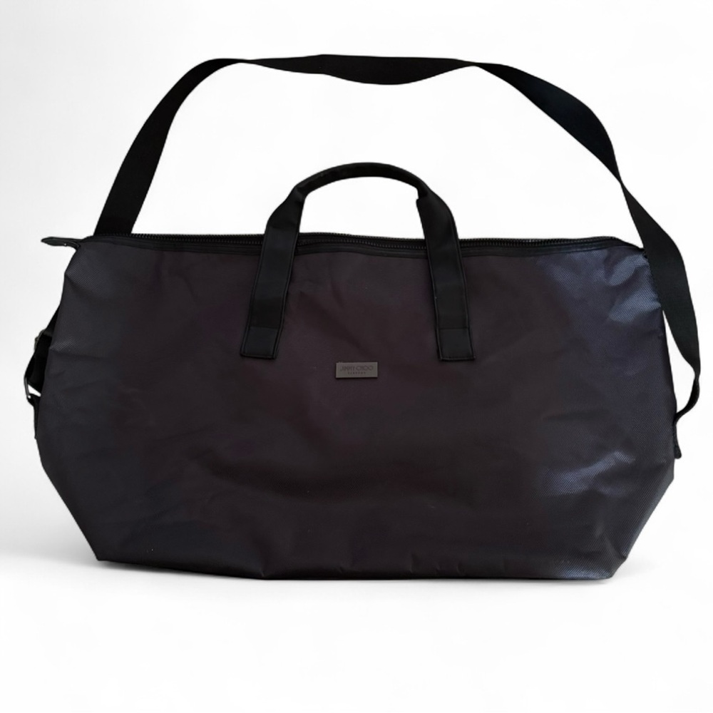 Jimmy Choo Weekender Tote with adjustable shoulder strap & hand straps!